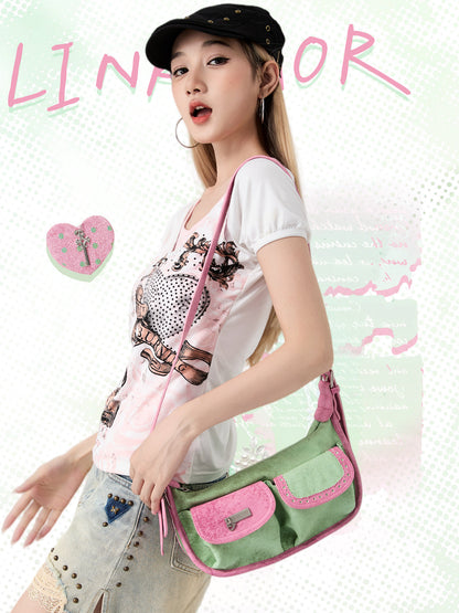 Linkmor - Mint Green Shoulder & Crossbody Bag bag linkmor