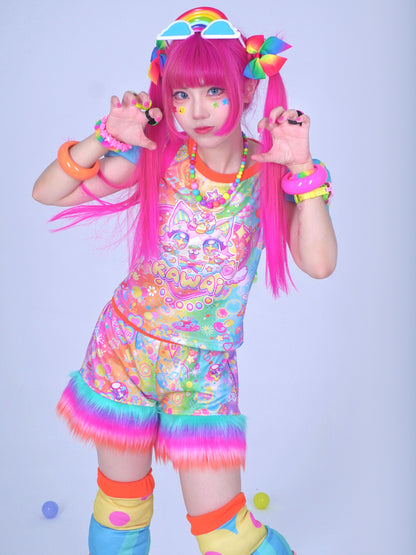 Dream Bubble Decora Set | Harajuku Rainbow Cat Padded Power Set set Dream Bubble
