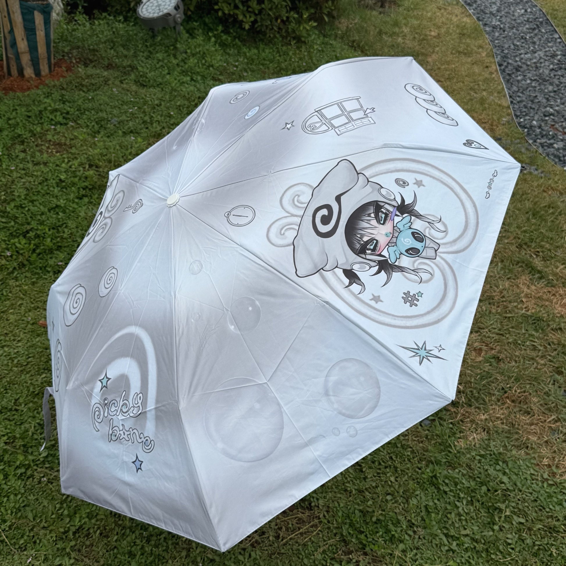 PICKY BONE - Printed UV Protection Umbrella umbrella picky bone