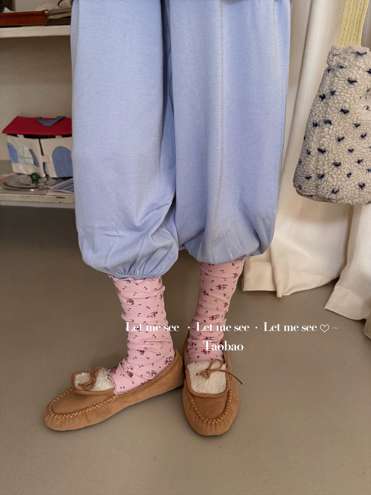 LET ME SEE - Floral Ruffle Footless Socks socks let me see