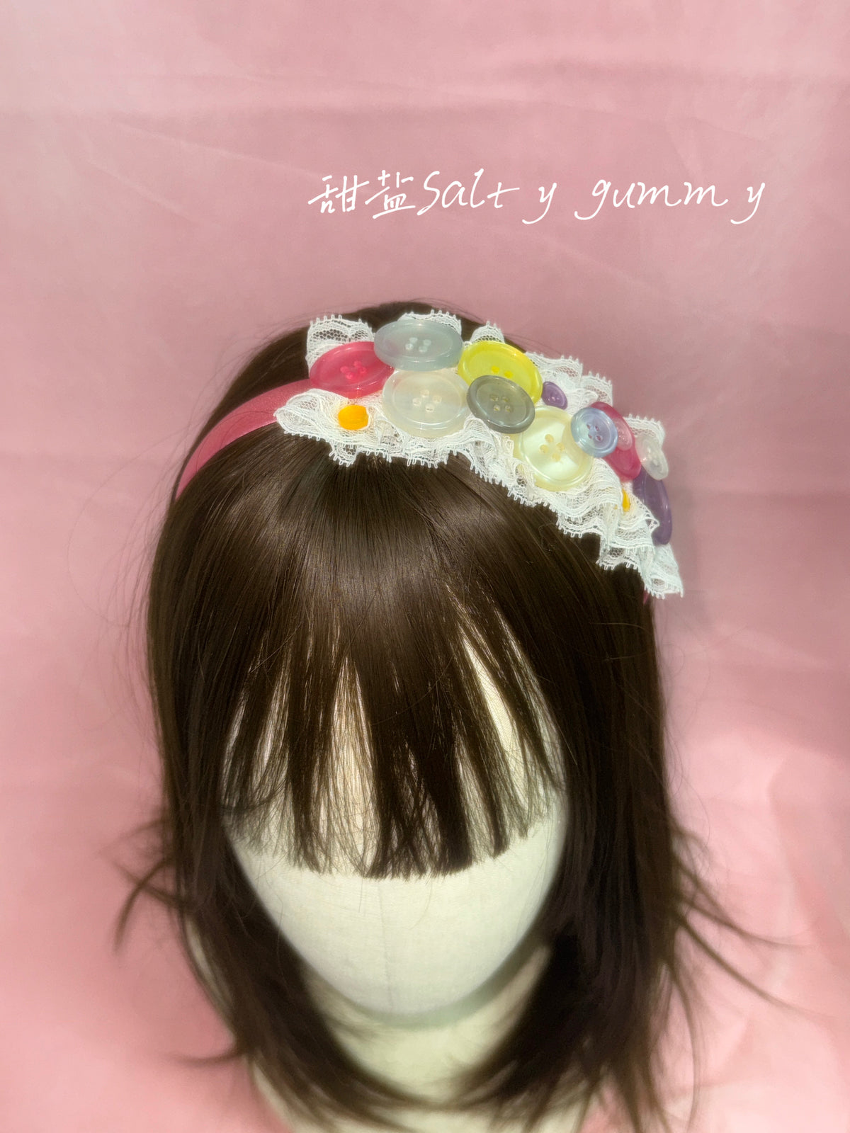 Salty Gummy - Vintage Button Lace Headband headband Salty Gummy