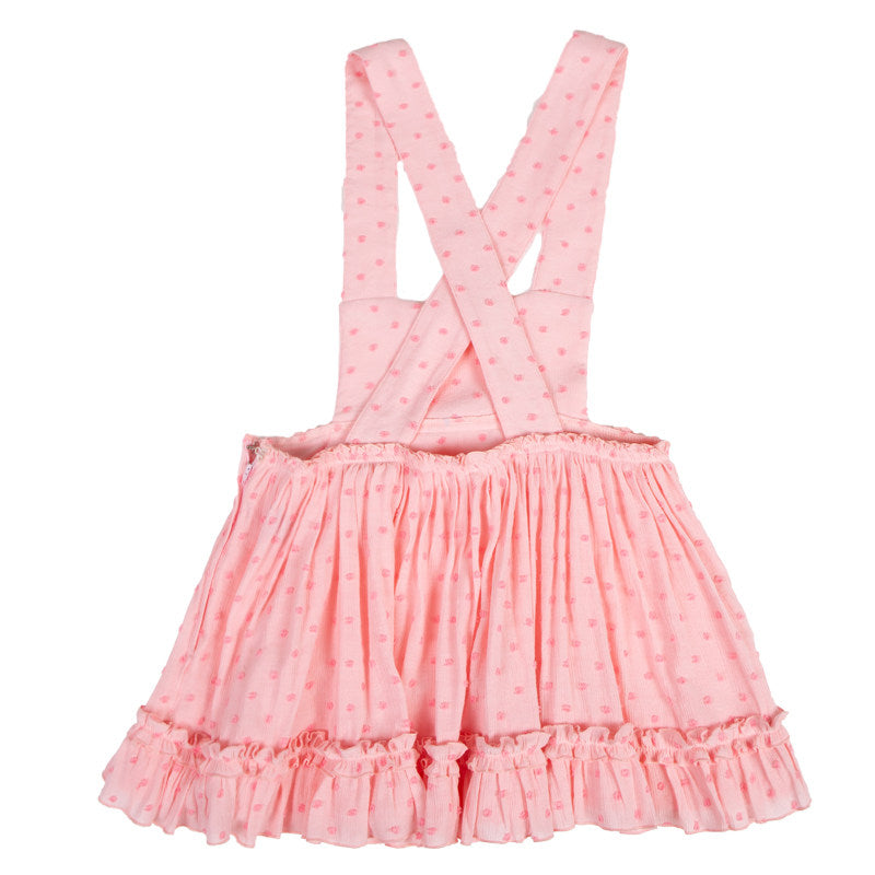 DADANAKO - Pink Polka Dot Pinafore Dress dress DADANAKO
