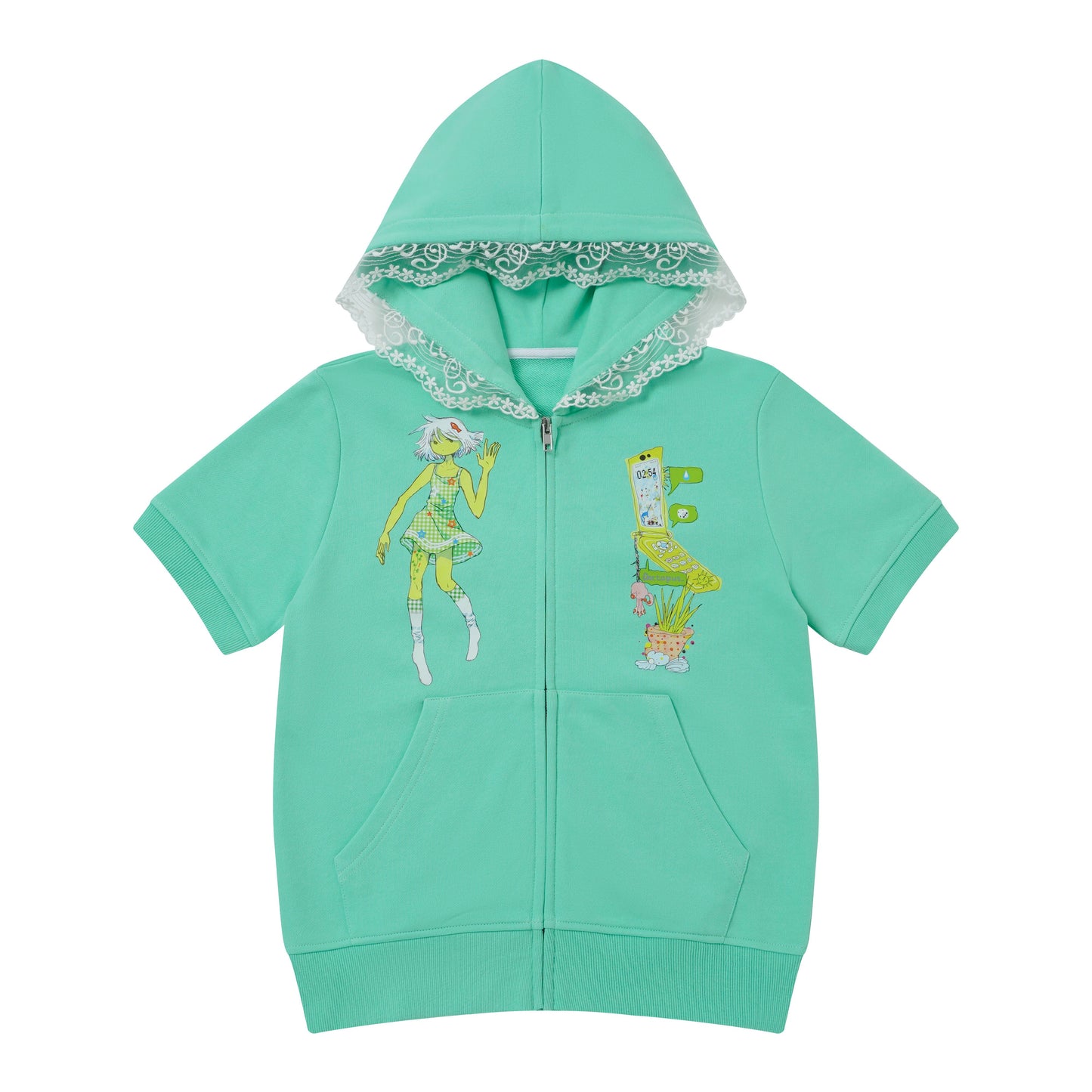 BlackBerry - Mint Green Y2K Two-Piece Skirt Set set BlackBerry