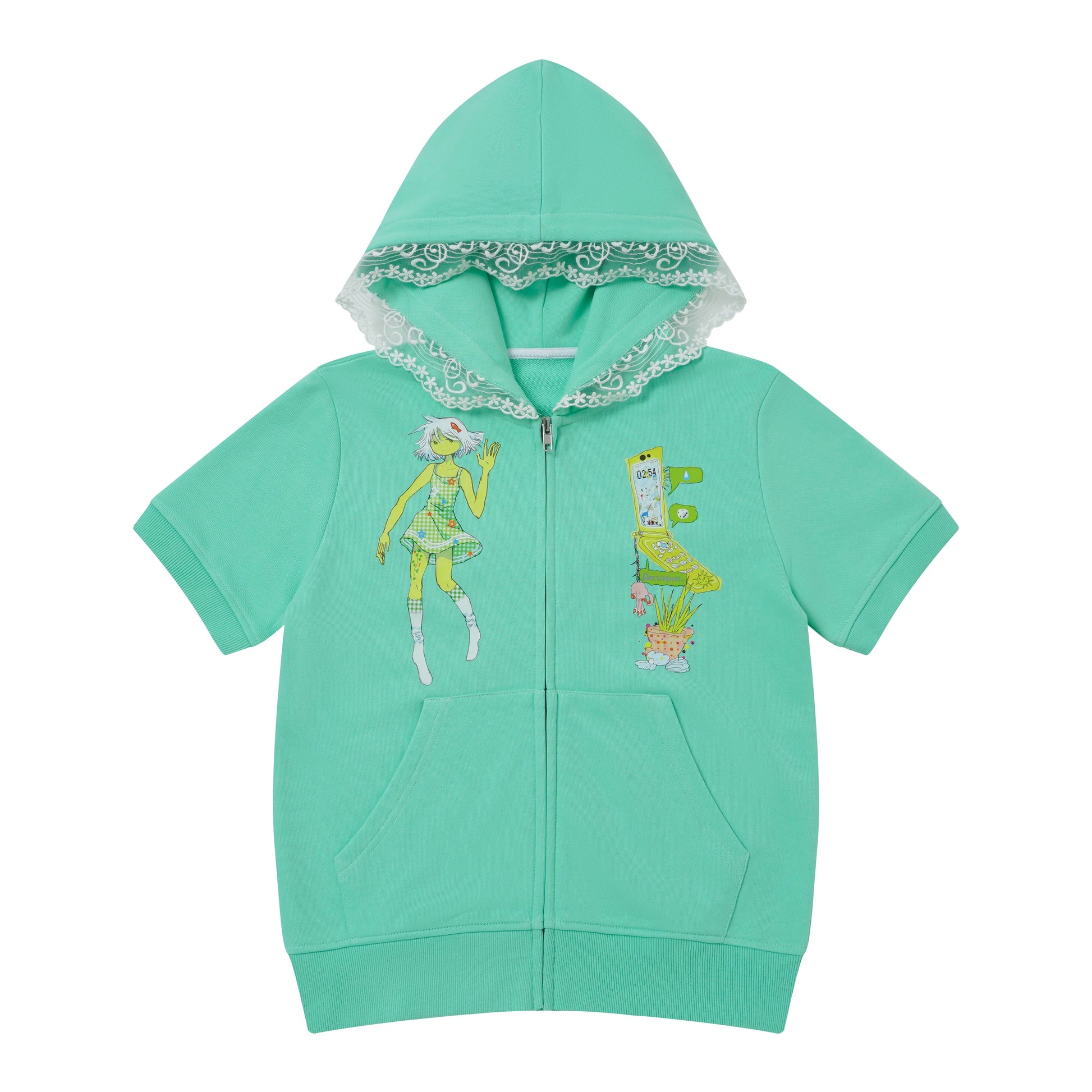 BlackBerry - Mint Green Y2K Two-Piece Skirt Set set BlackBerry