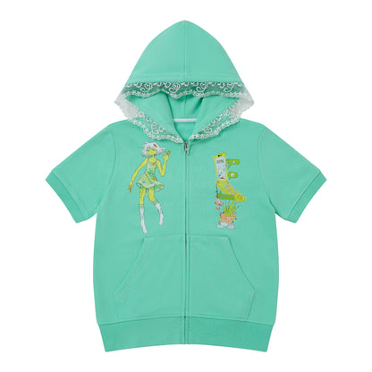 BlackBerry - Mint Green Y2K Two-Piece Skirt Set set BlackBerry