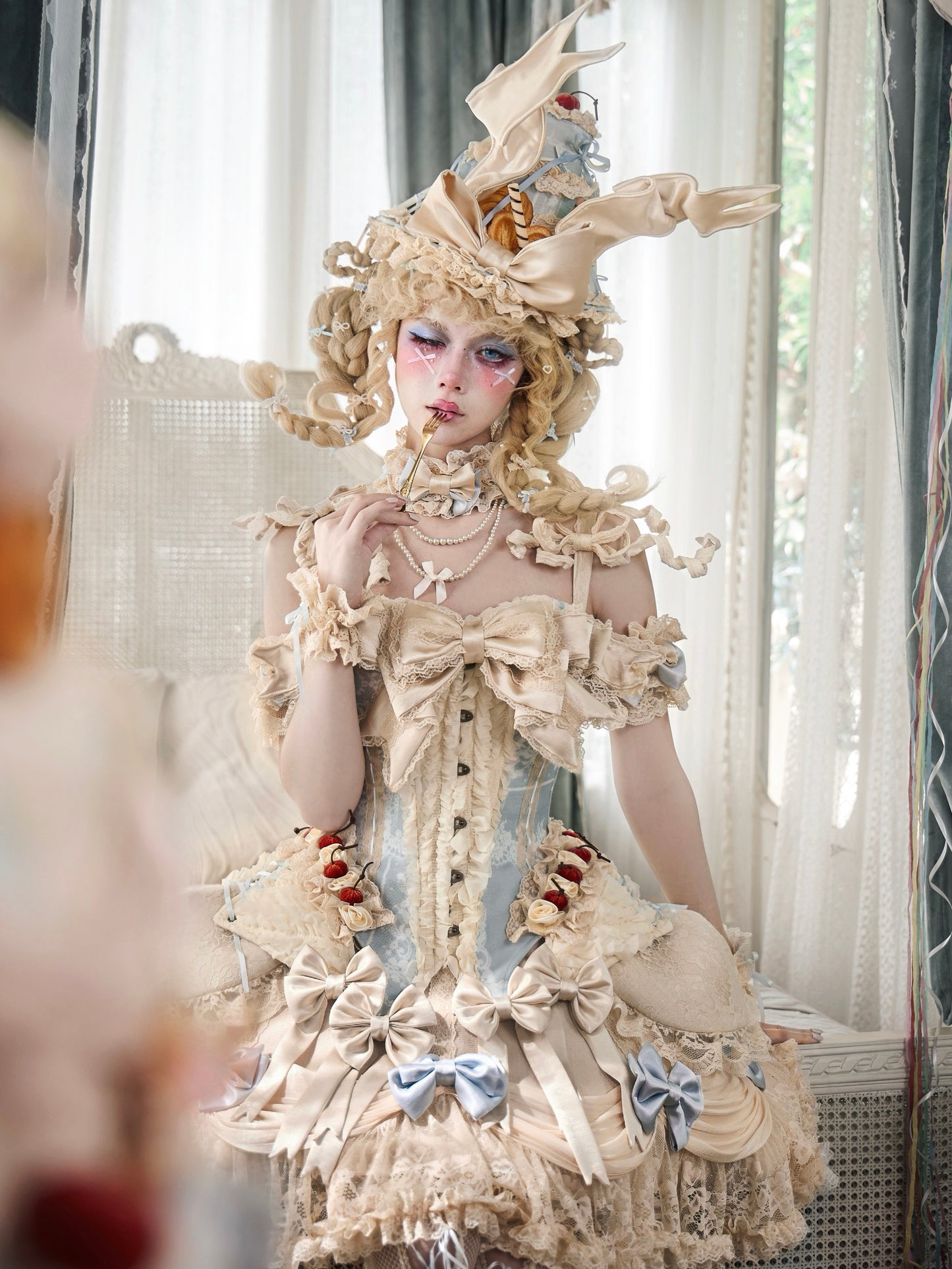 BLOOD SUPPLY - Rococo Cake Corset Top camisole BLOOD SUPPLY