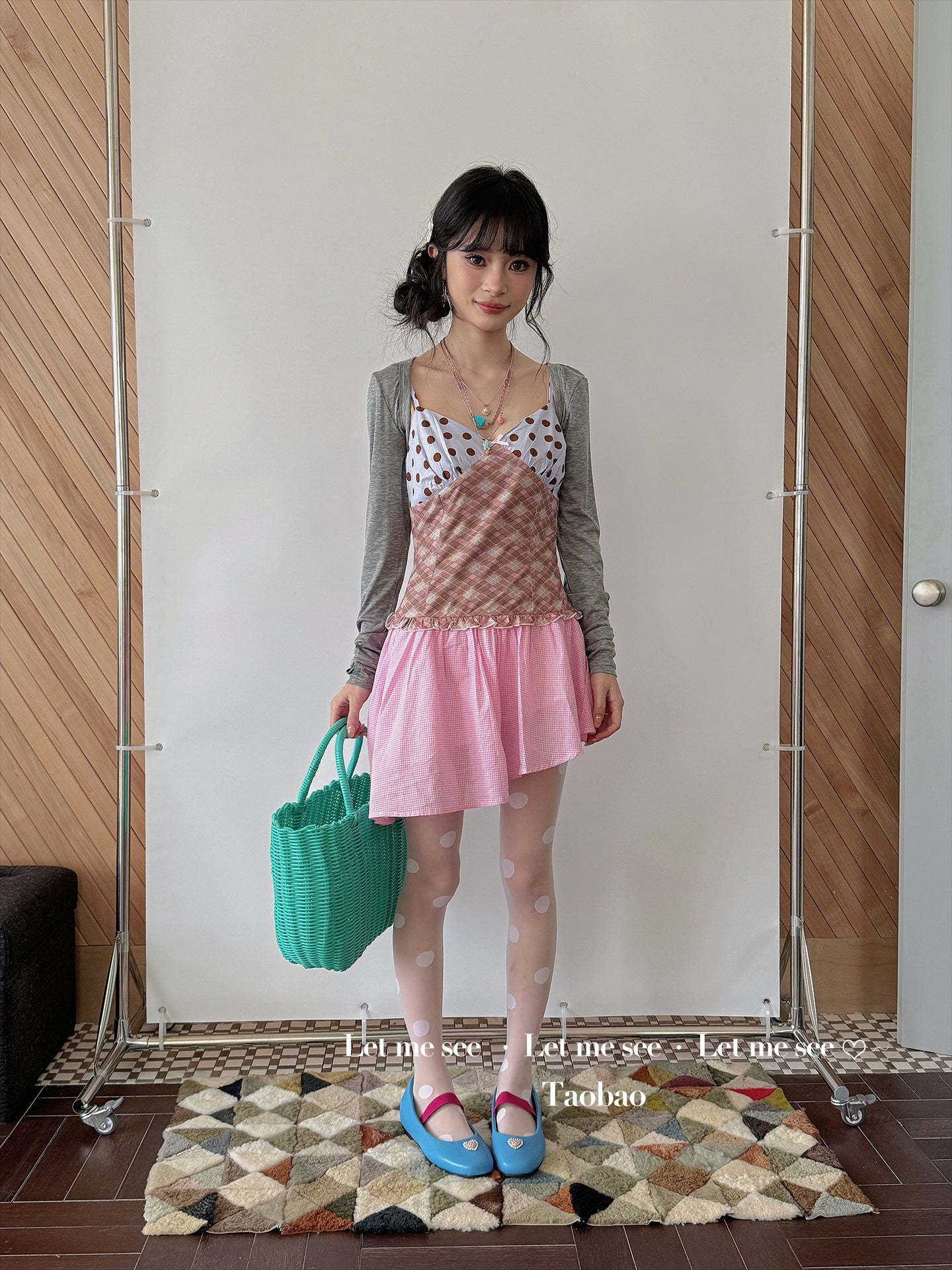 LET ME SEE - Kawaii Polka Dot Ballet Tights tights let me see