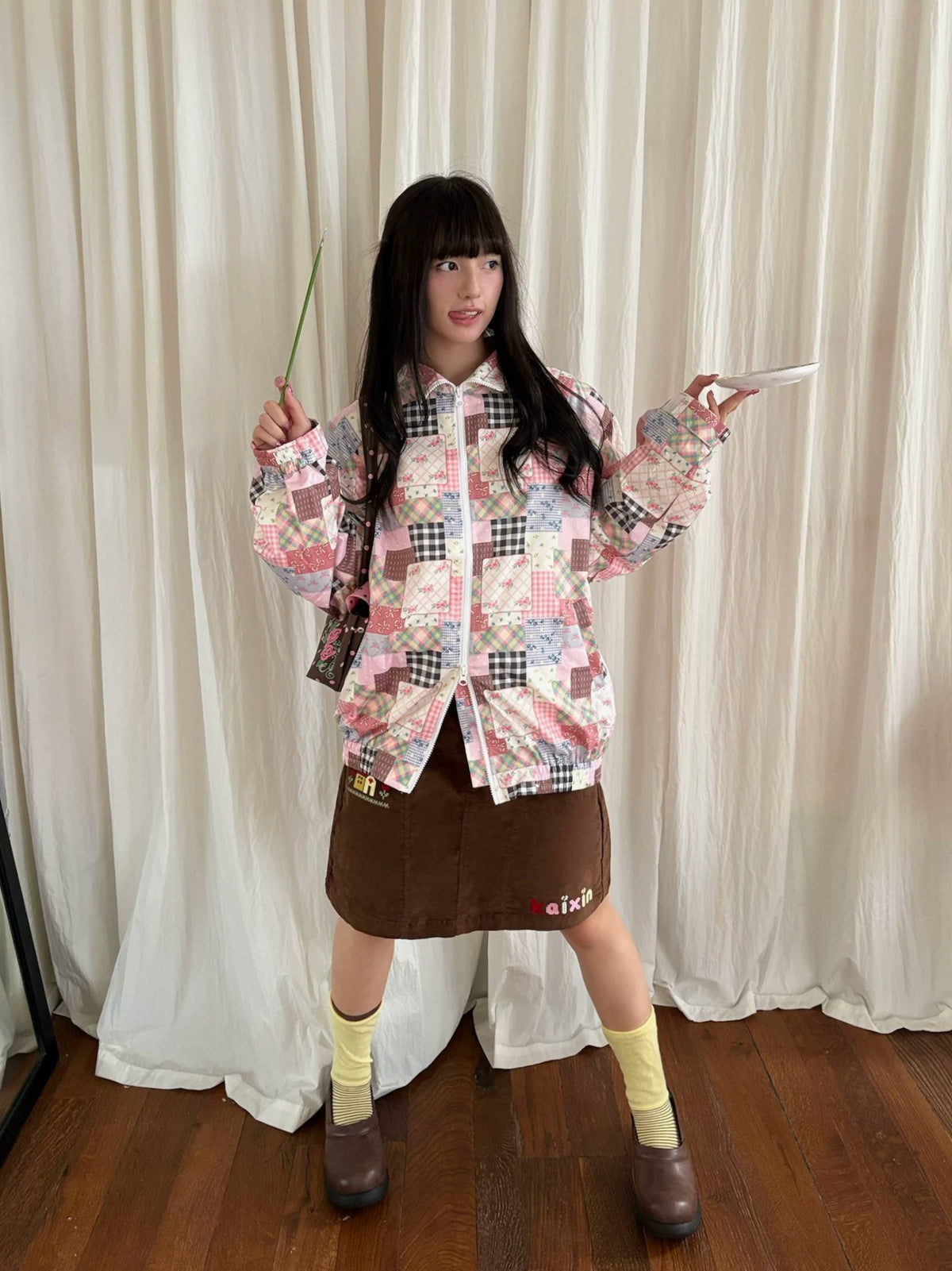 KaiXin hostel - Original Patchwork Print Jacket jacket KaiXin hostel S