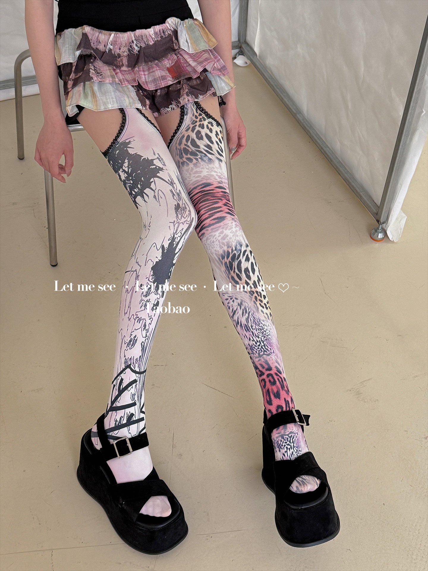 LET ME SEE - Ultra Thin Graphic Tights tights let me see