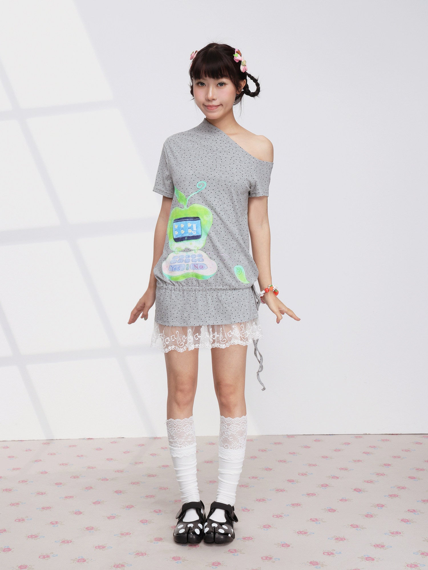 FRUITS - Apple Star Off-Shoulder Dress dress Fruits