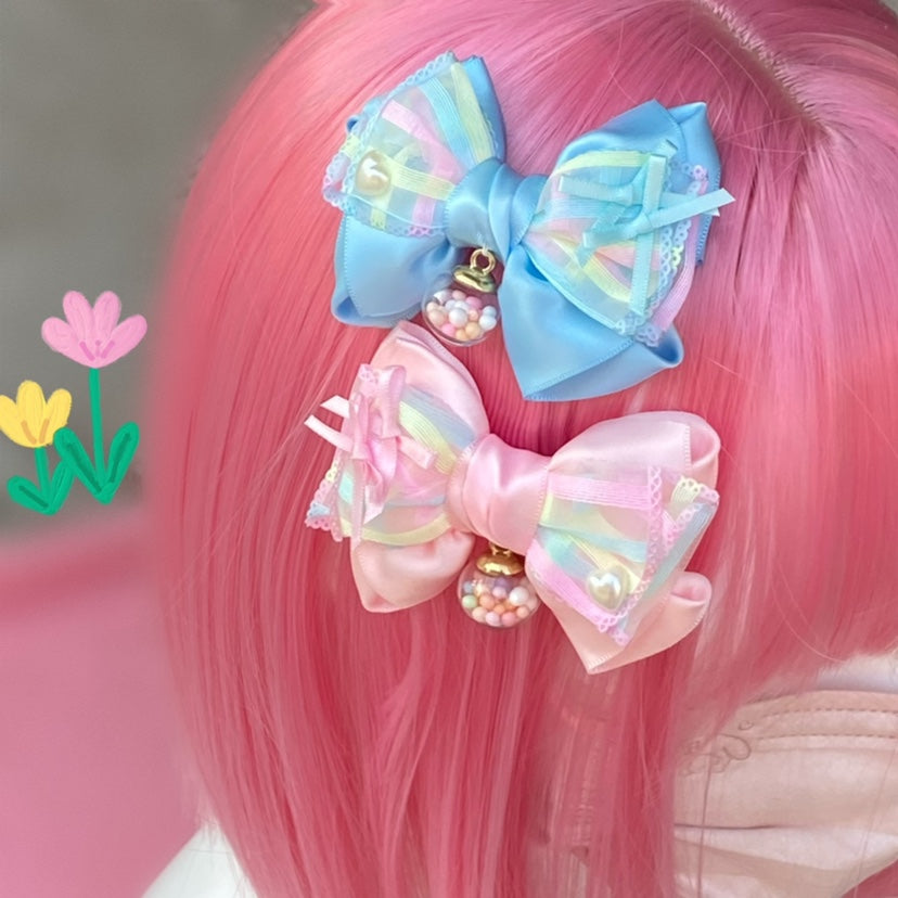 Bow Terminator Macaron Candy Hair Clip | Sweet Cake Accessory | Decora Kei Inspired hair clip Bow Terminator