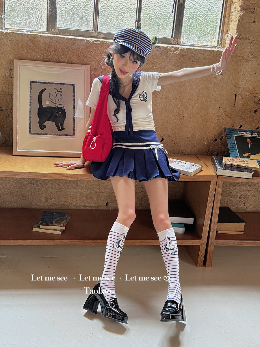 LET ME SEE - Decora Kei Striped Calf Socks socks let me see