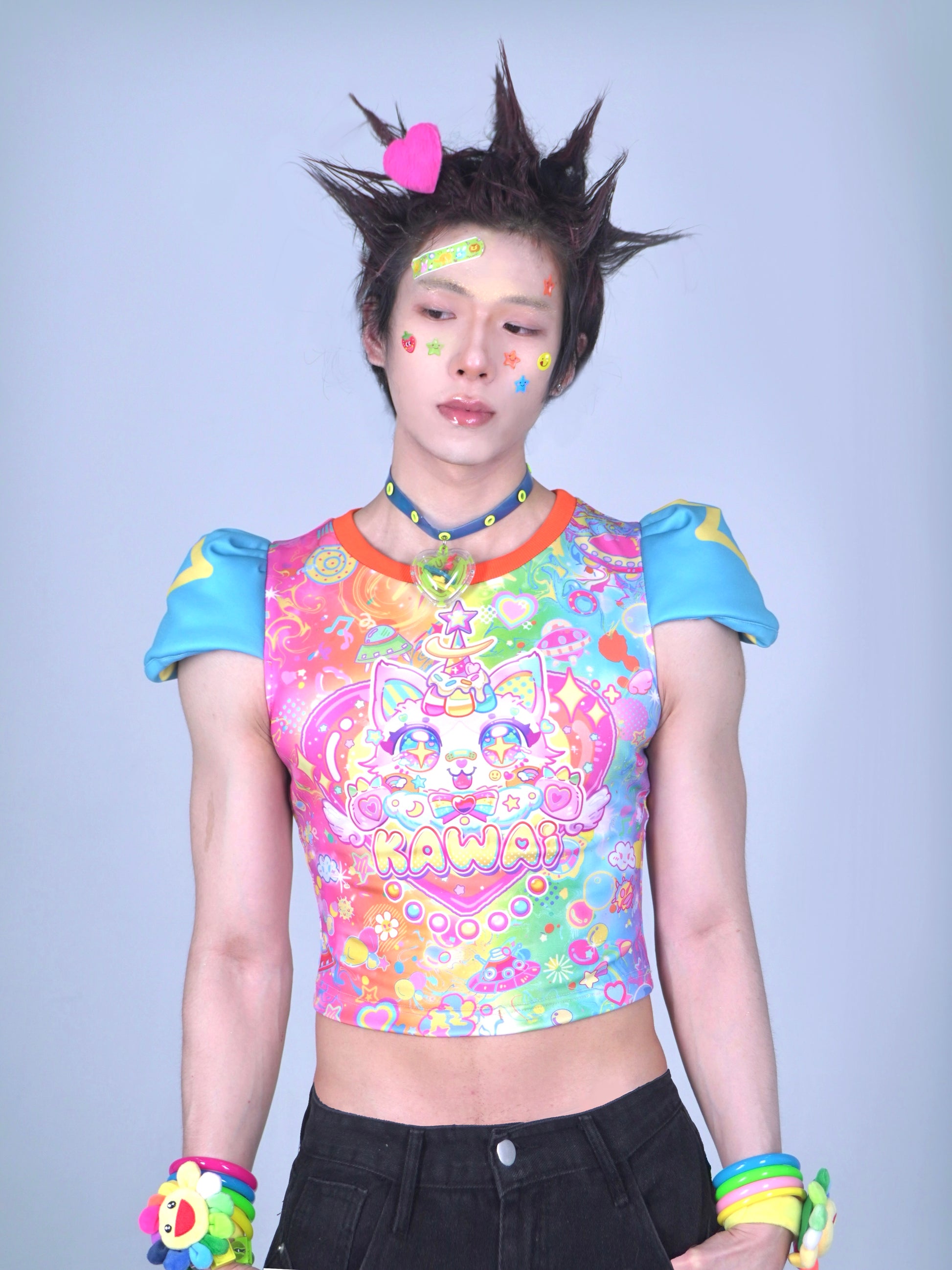 Dream Bubble Decora Set | Harajuku Rainbow Cat Padded Power Set set Dream Bubble