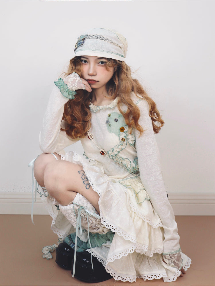 Disorder - Kawaii Asymmetrical Tiered Skirt skirt Disorder