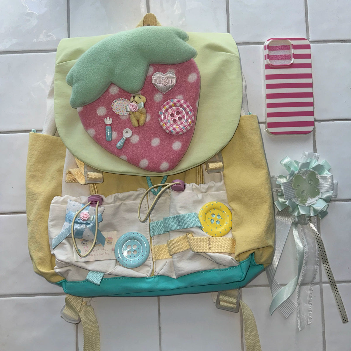 Hottie - Strawberry Plush Doll Backpack backpack Hottie