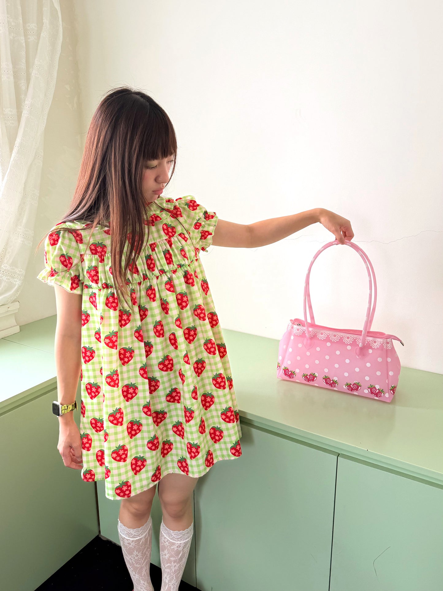 FRUITS - Strawberry Pink Jelly Bag | Kawaii Y2K Shoulder Handbag bag Fruits
