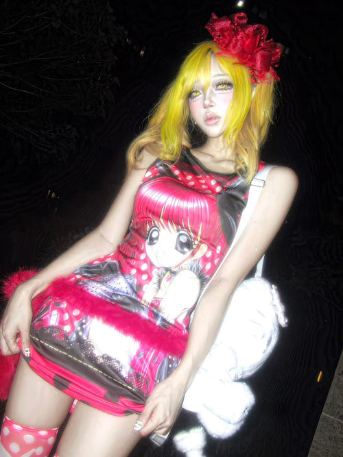 ki00bi00 - Polka Dot Alice Cami Dress dress ki00bi00