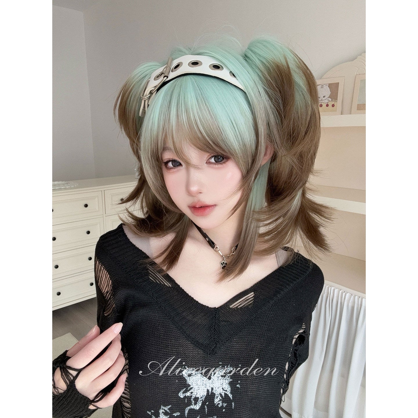 Alice Garden - Mint Twin Tail Wig wig Alice Garden