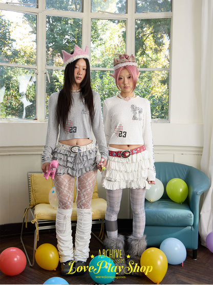 loveplay – Star Print Cake Skort skirt loveplay