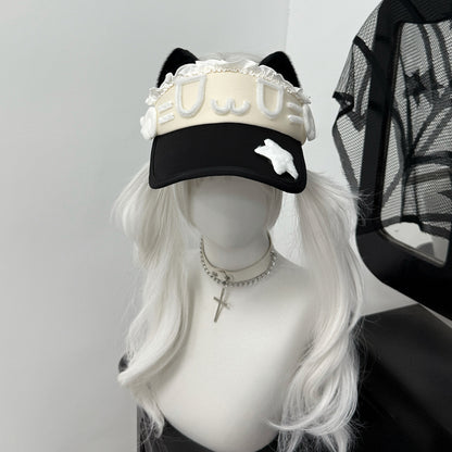 1Gangster Inn - Cat Ear Japanese Sun Visor Hat hat 1GASTERINN