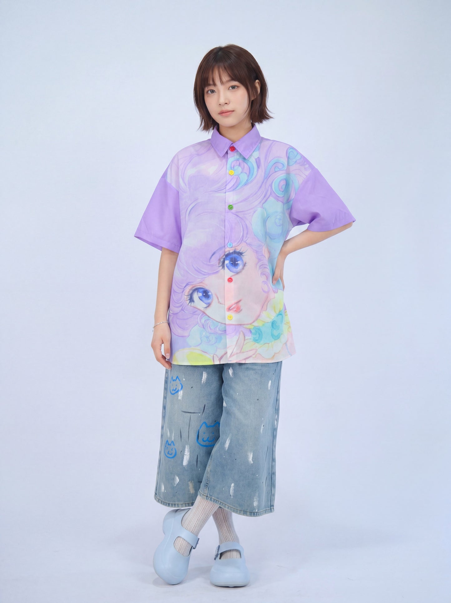 MeowMeow Bug - Pink Comic Girl Shirt shirt MeowMeow Bug