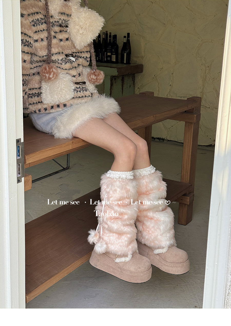 LET ME SEE - Kawaii Winter Deer Leg Warmers leg warmmers let me see