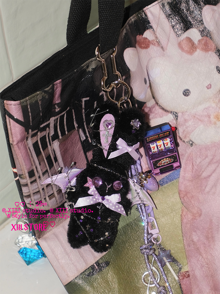 XIII STORE - Gothic Bunny Charm Keychain keychain XIII STORE
