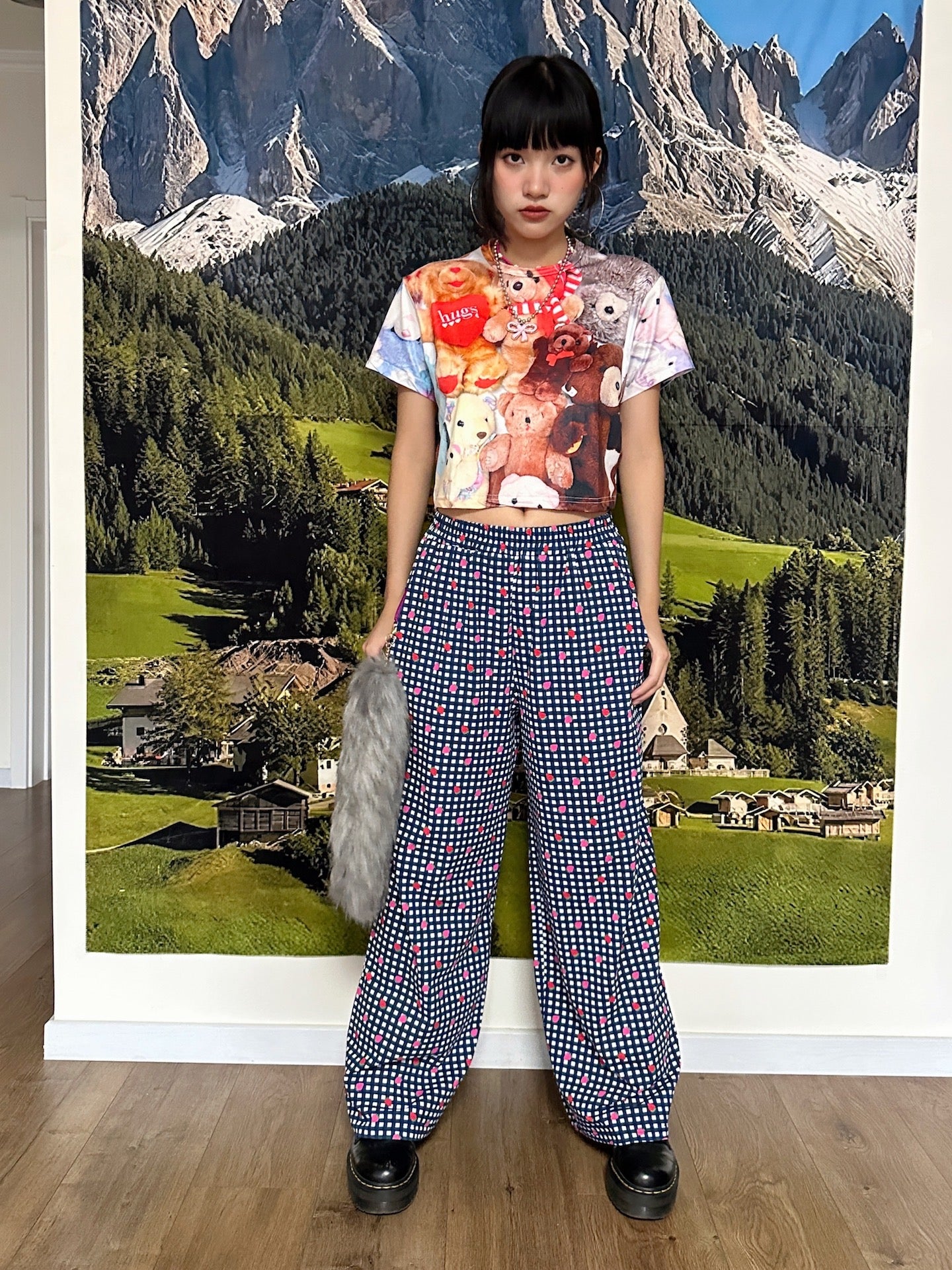 BunnyBunnyGun - Harajuku Cropped T Shirt Loose Fit Retro Style tshirt bunnybunnygun