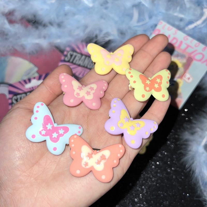 StrangeLab Butterfly Hair Clip | Colorful Dreamy Dopamine Side Clip | Bangs Hair Accessory hair clip strangelab