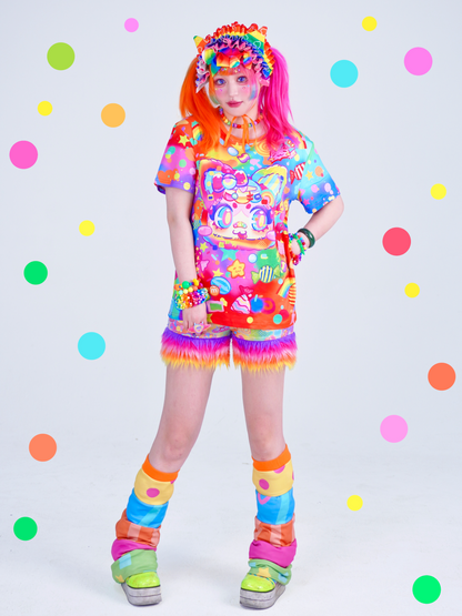 Dream Bubble - Rainbow Cat Print Tee tshirt Dream Bubble
