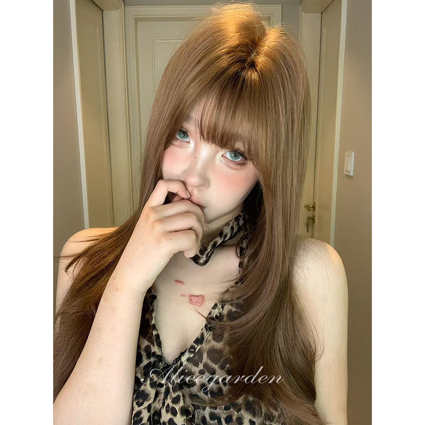 Alice Garden - Caramel Brown Long Straight Wig wig Alice Garden
