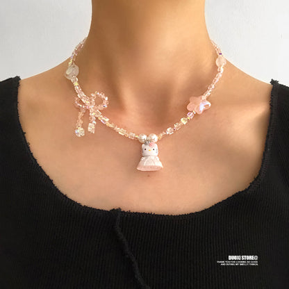 DuoXi - Kawaii Hello Kitty Couple Necklace Marry Me Resin Necklace necklace DuoXi