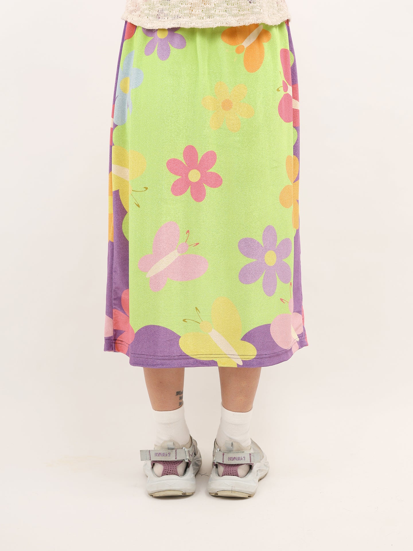 NIHON KIDS - Decora Velvet Maxi Skirt Garden Dog Cute skirt NIHON KIDS