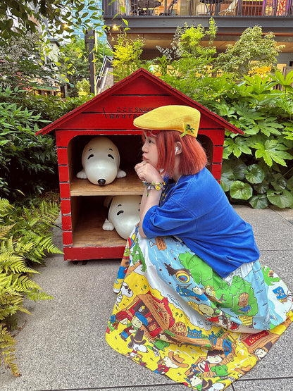 made in zzz - Snoopy High Waist Skirt skirt made in zzz