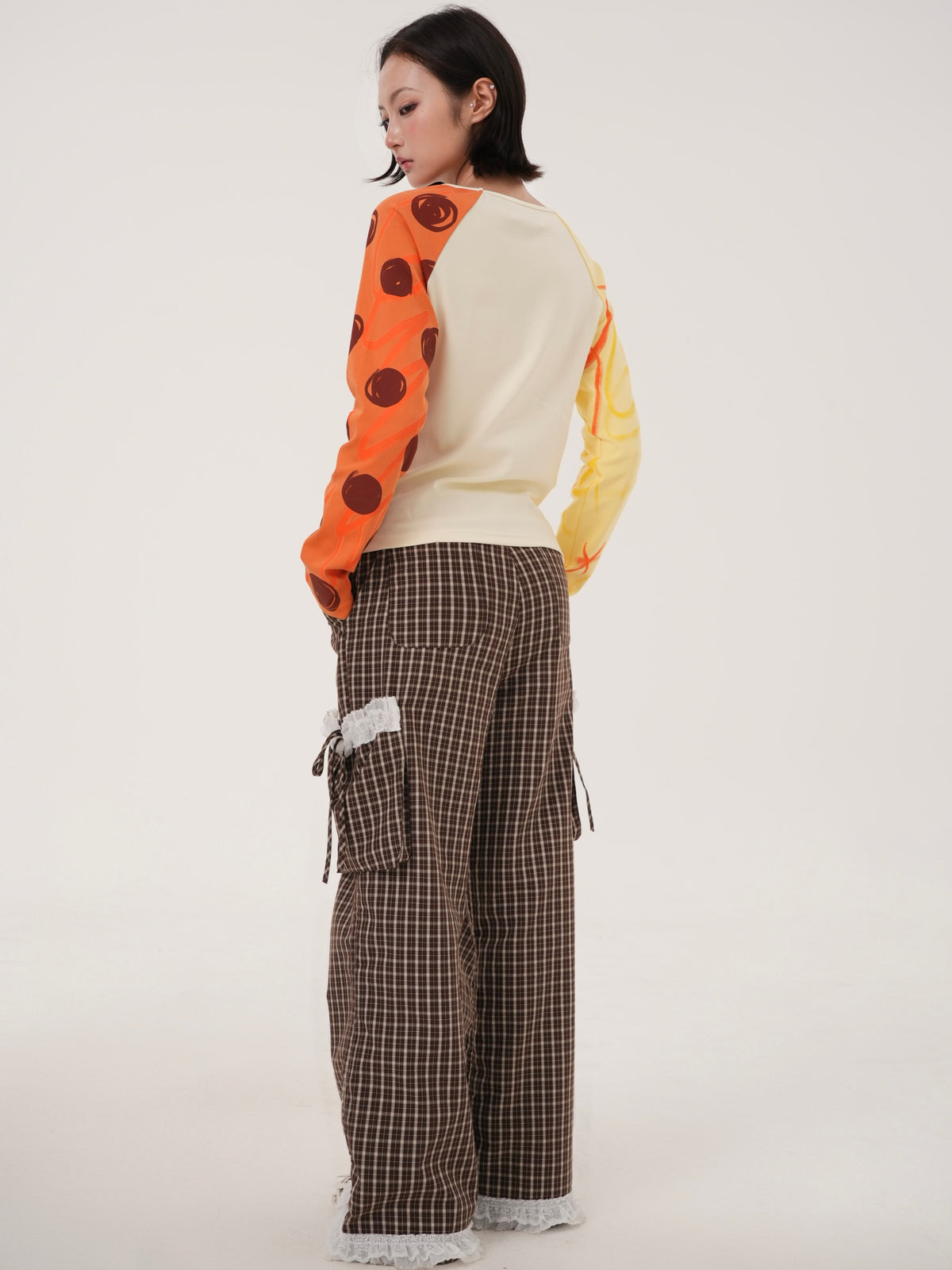 Rabbit Rain - Chocolate Plaid Adjustable Drawstring Pants PANTS RabbitRain
