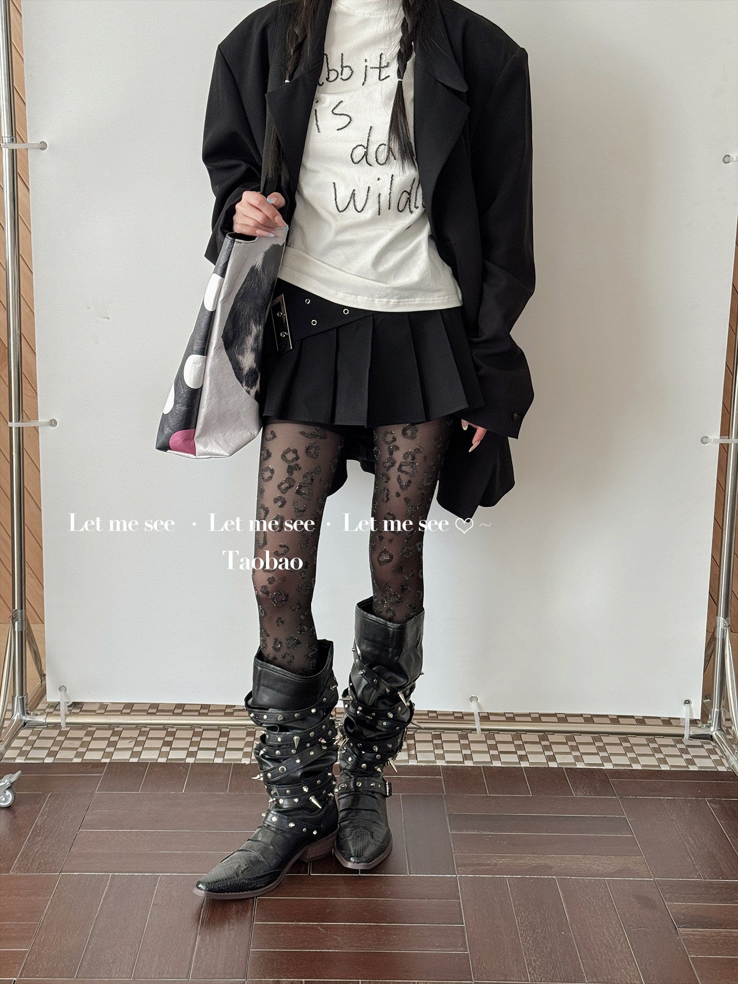 LET ME SEE - Leopard Print Sheer Tights tights let me see