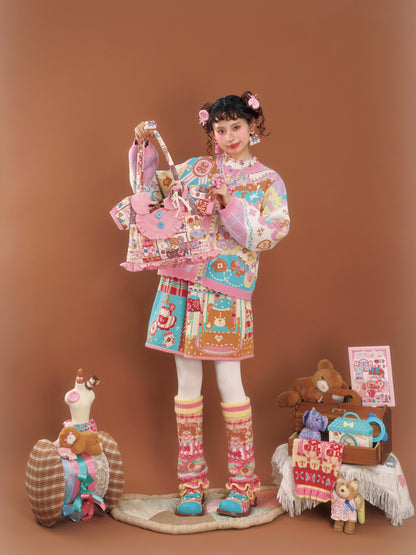 LutraJump - Kawaii Patchwork Quilted Bag bag Lutra Jump