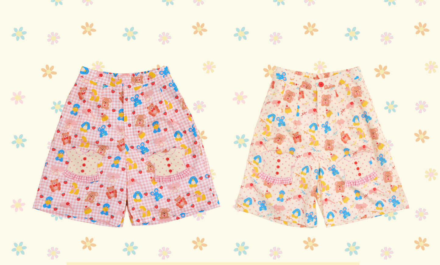 NIKKOU - Cotton Loose Bermuda Shorts shorts Nikkou home