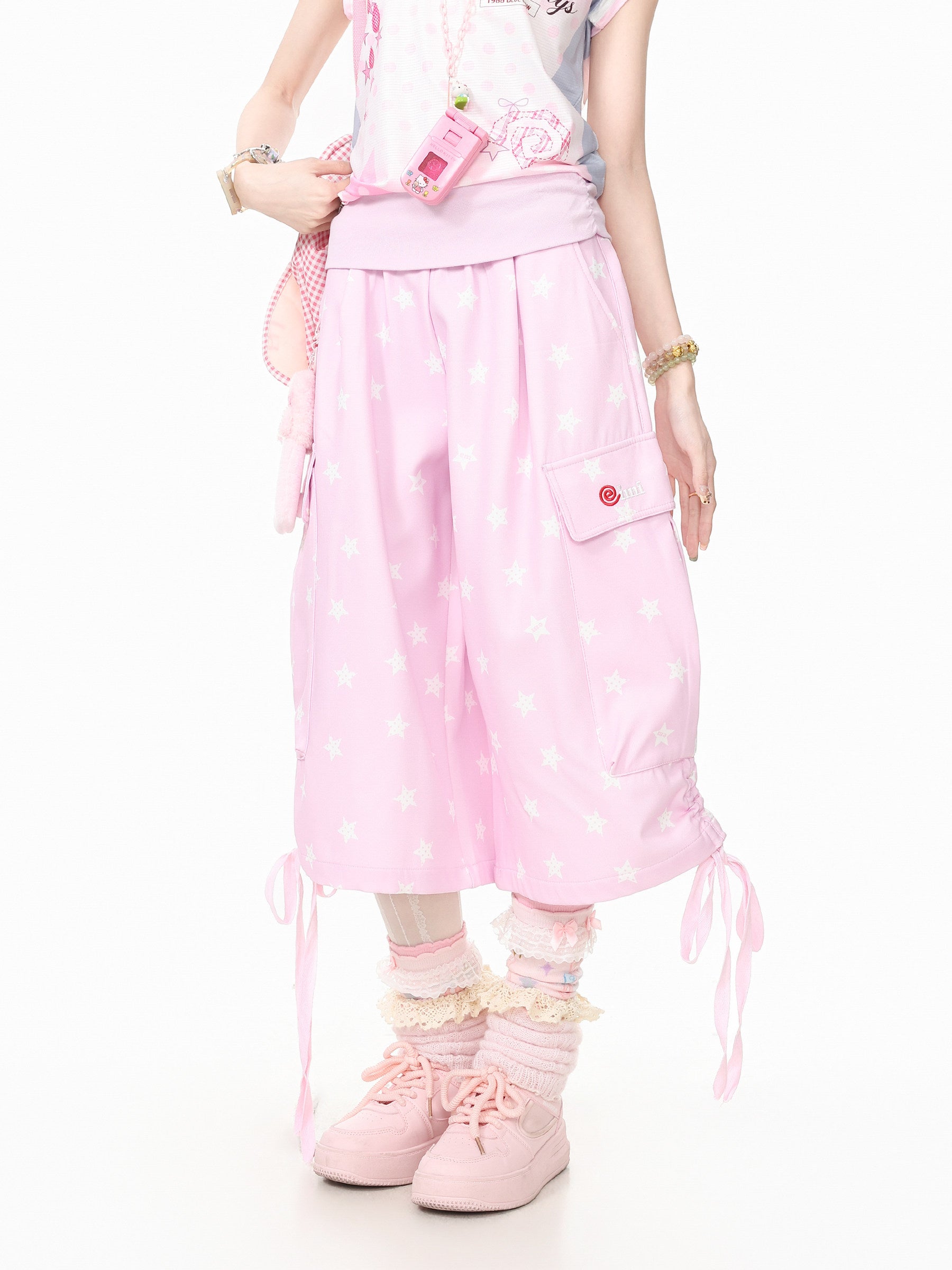Languid Park - Star Cargo Drawstring Shorts shorts Languid Park