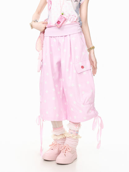 Languid Park - Star Cargo Drawstring Shorts shorts Languid Park