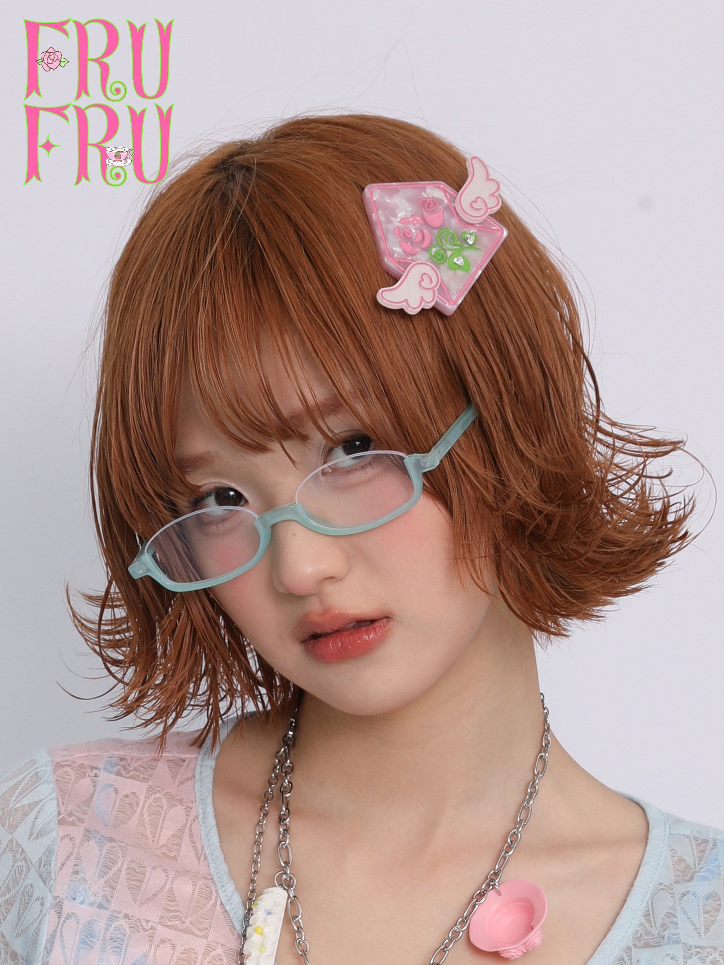 frufru - Rose Letter Envelope Hair Clip hair clip frufru