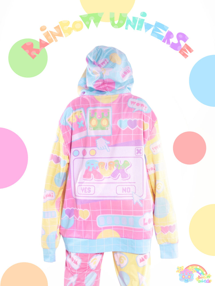 Rainbow Universe RUX - Decora Kei Pastel Macaron Hoodie hoodie Rainbow Universe RUX