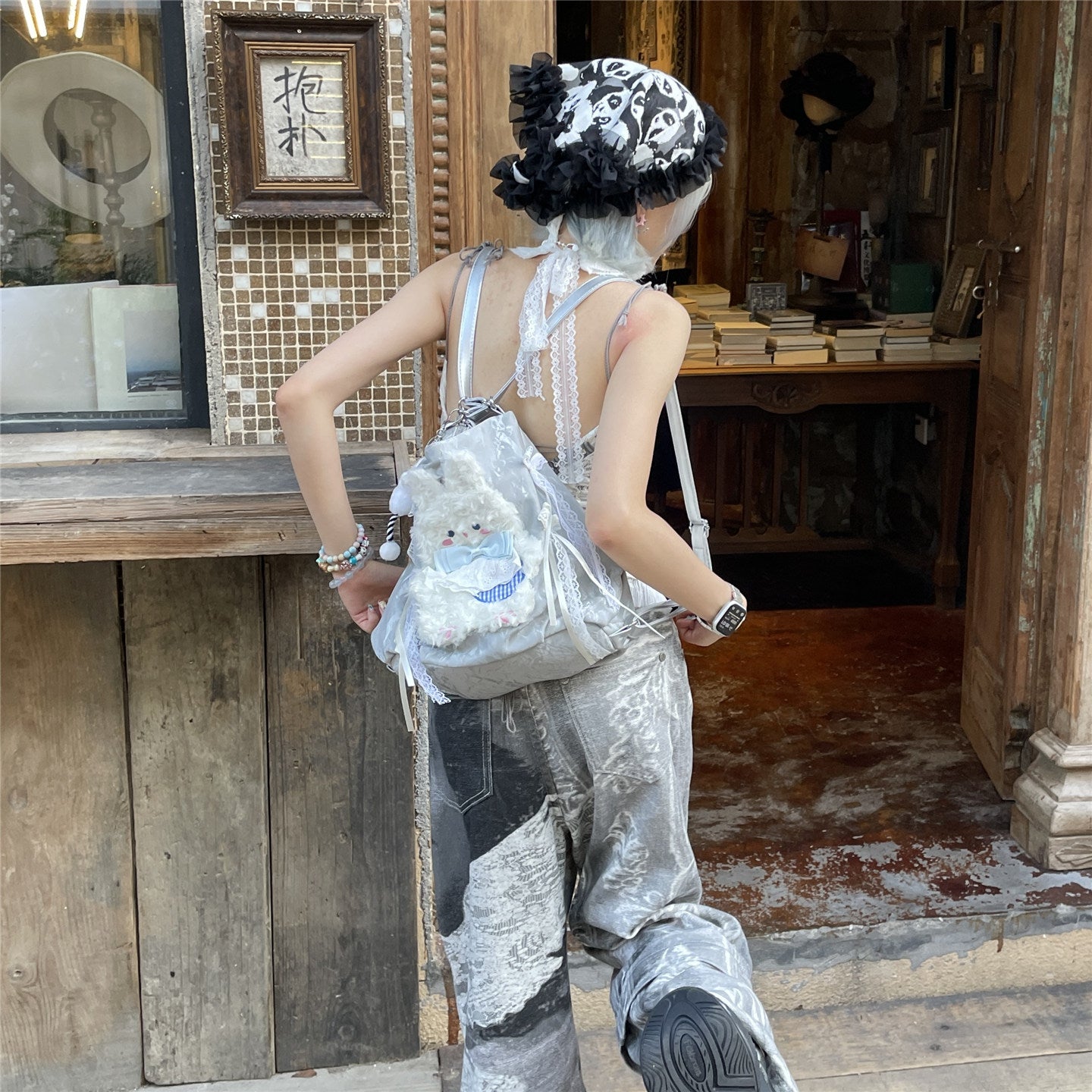 Hottie - Y2K Cartoon Tassel Backpack Shoulder Bag bag Hottie