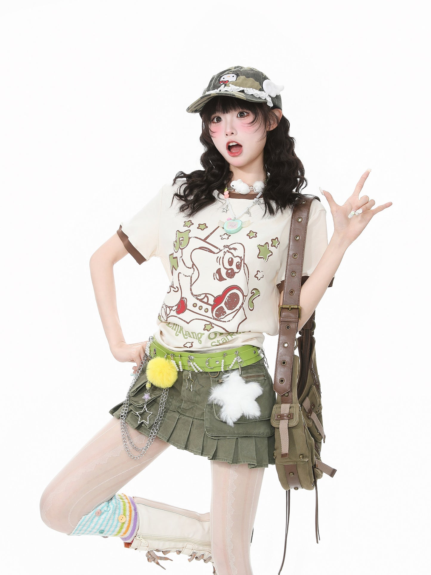 Languid Park - Star Print Slim Tee tshirt Languid Park