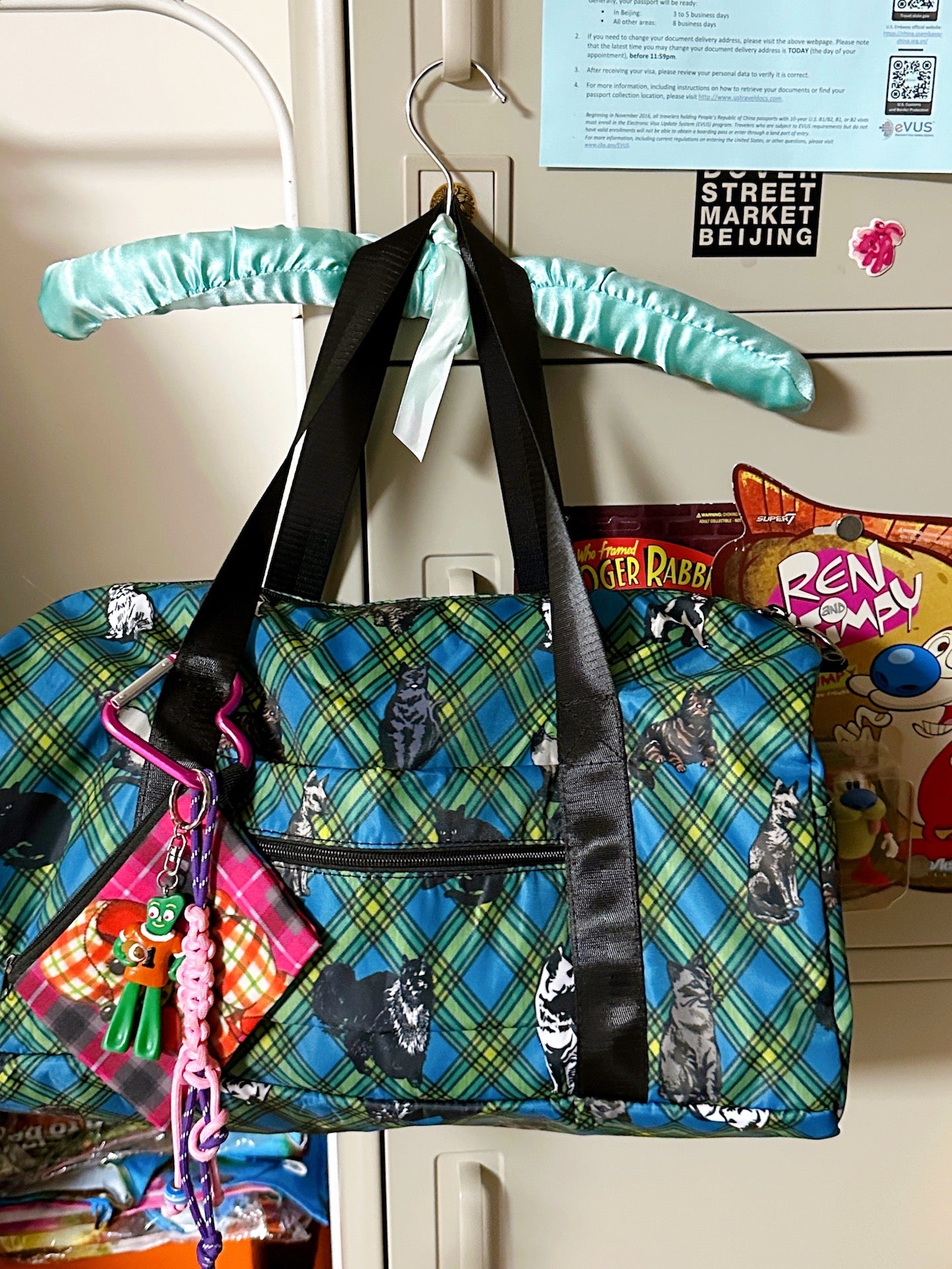 bunnybunnygun - Harajuku Large Travel Gym Bag bag bunnybunnygun