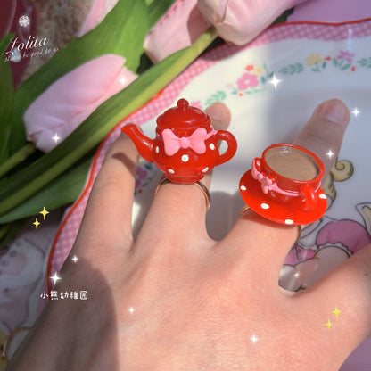Bear Doll - Sweet Dessert Bow Ring ring Bear Doll