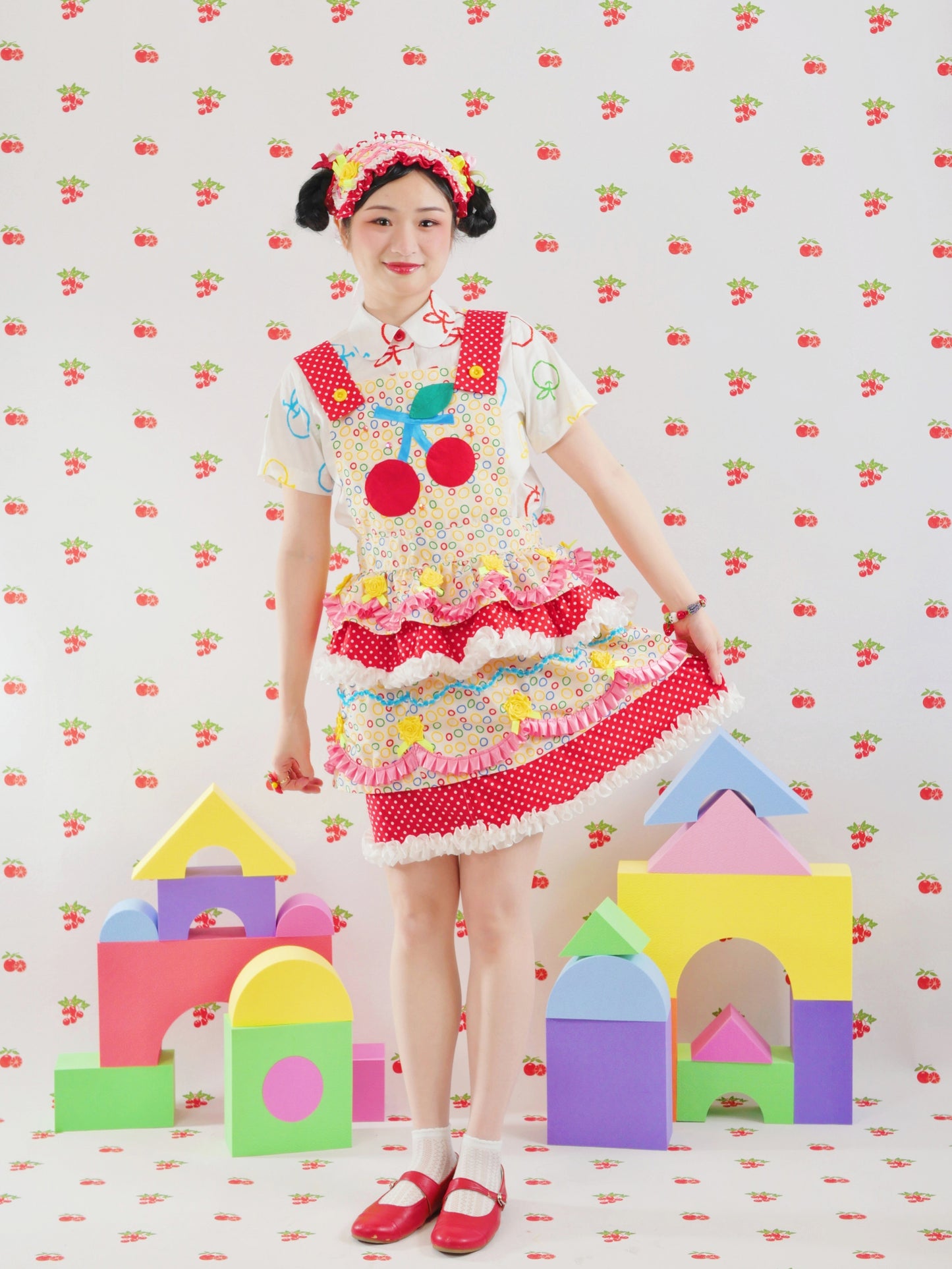 GOODBABY - Cream Cake Apron Skirt dress goodbaby
