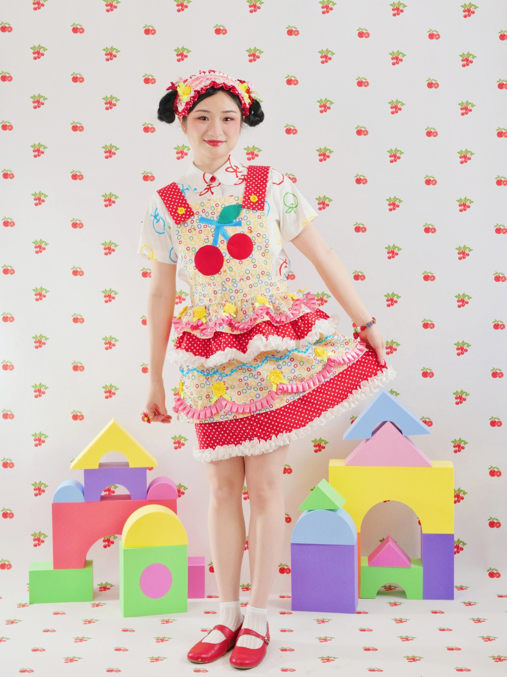 GOODBABY - Cream Cake Apron Skirt dress goodbaby