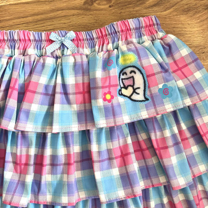 Bodytalk - Pink Blue Plaid Skirt skirt bodytalk