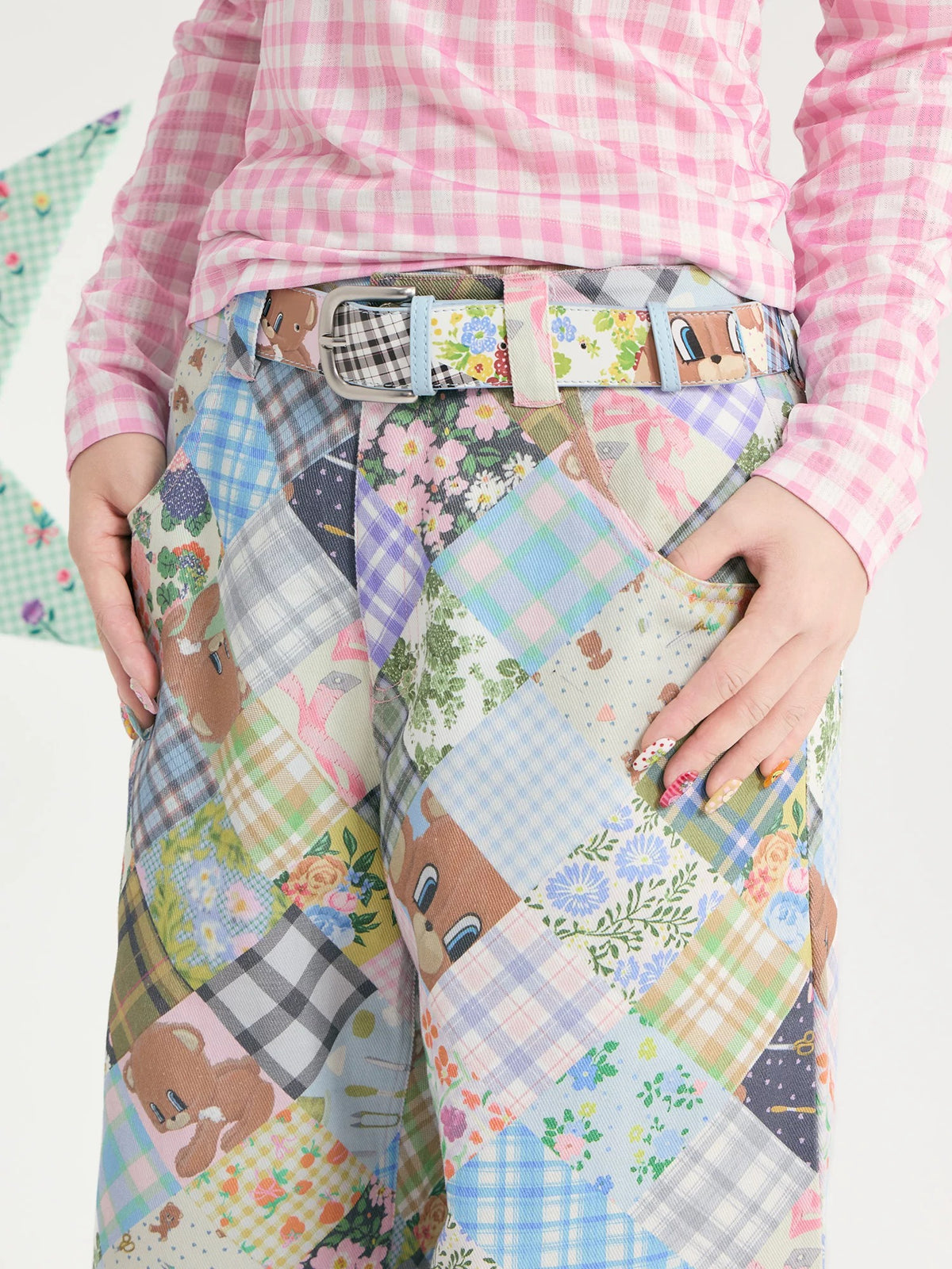 tntntutu - Teddy Patchwork Print Belt belt tntntutu